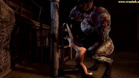 Порно мультик с ужасными монстрами жестко сношающих красивых девушек