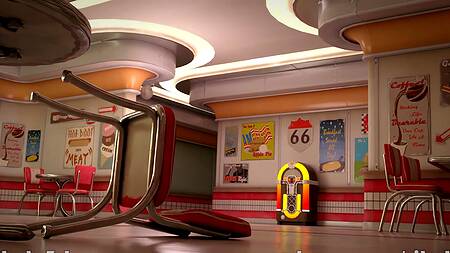 Малышки из Overwatch трахаются паровозиком в закрытом кафе