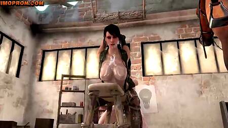 Жёстко разрывают рот и анус связанной брюнетки, часть 2 (+порно комикс)