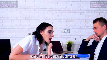 Нагнул раком и трахнул в попку офисную сучку в сексуальных чулках