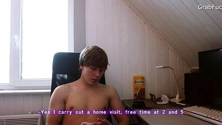 Молодой пацан пялит в анал няшную парикмахершу с классными дойками