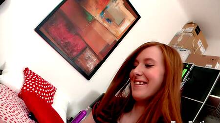 Рыжеволосая бестия подставила очко под длинный хер неугомонного красавца