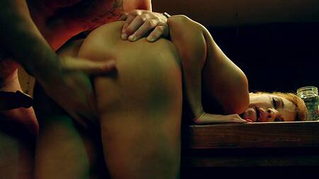 Долгий изнурительный секс ненасытной нимфоманки с накаченным мужиком