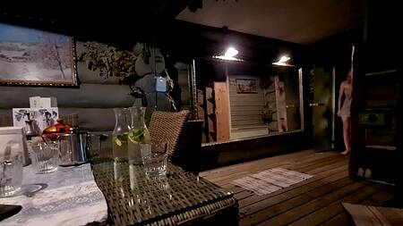 Кончил на живот русской подруге с шикарными натуральными дойками