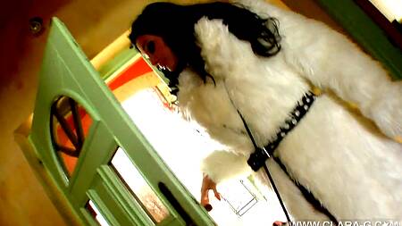 Горячие сучки практикуют страстный лесбийский секс с огурцом