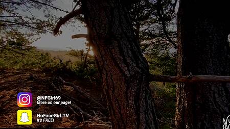 Любительское порно на природе от первого лица с обворожительной красоткой