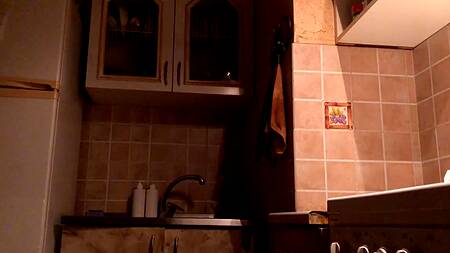 Послушная краля наклонилась раком и отдалась мужику прямо на кухне