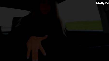 Отлизал подружке бритую киску в обмен на горловой минет в машине и классный секс