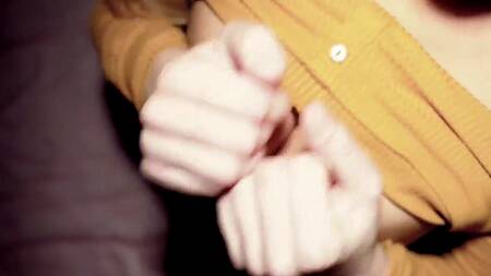 Обкончал лицо и пухлые губки русской красотке после  горлового минета