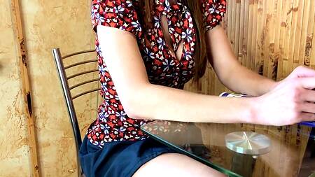 Сбылась мечта студента и он трахнул сексуальную училку с большой жопой раком