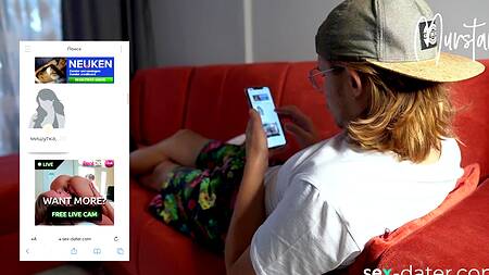 Отыскал жаркую рыжую шлюшку с пухлыми губками на сайте знакомств для быстрого секса