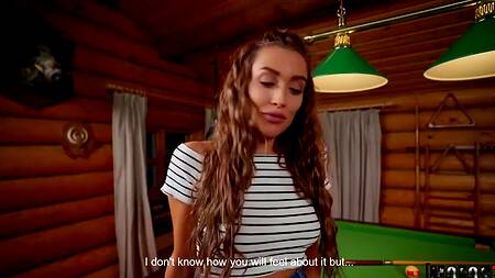 Подружки занимаются лесбийским сексом на бильярдном столе