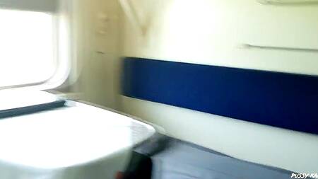 Трахнул между классных сисек и в грязный ротик шлюховатую соседку по купе