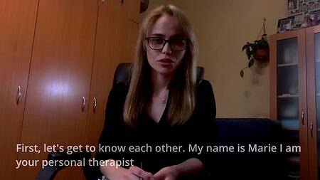 Пошлые фантазии о сексе с со стройной докторшей во время приема и жажда кончить на лицо