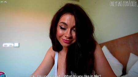 Устроил извержение спермы прямо в ротик сисястой Loly Lips после классного секса в позе наездницы