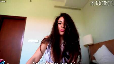 Устроил извержение спермы прямо в ротик сисястой Loly Lips после классного секса в позе наездницы