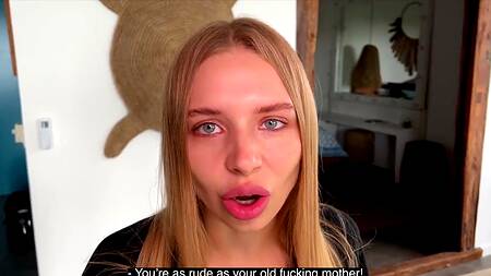 Решил выебать новенькую молодую телку своего отца, ведь она так хотела спермы в рот