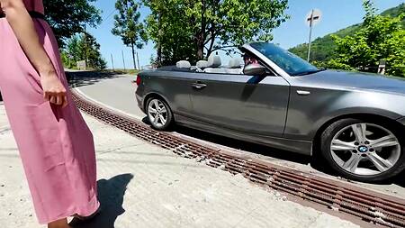 Сексапильная попутчица, которая предлагает оттрахать себя едва знакомому парню