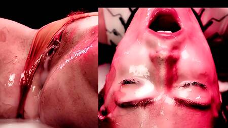 Реальный хентай с Jia Lissa, которую выебал монстр своими щупальцами