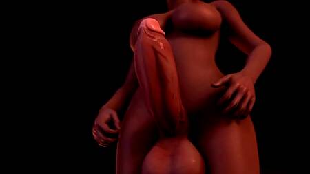 Трансухи с огромными хуями жарят ведьмачку во все дыры, наказывая за похотливость