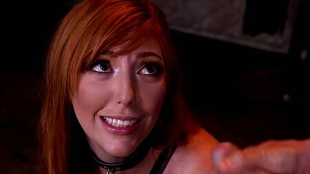 Рыжая Lauren Phillips согласилась на БДСМ порку ее большой и сочной жопы