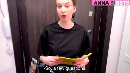 Прошел соцопрос и трахнул милую девку