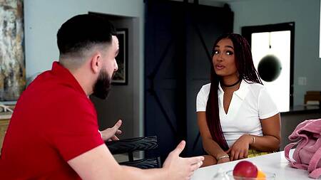 Репетиторство приводит к сексу с негритянкой