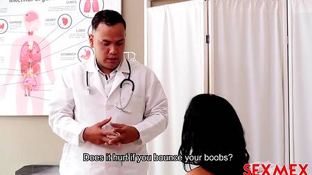 Доктор провел осмотр и трахнул сочную латинку в больнице