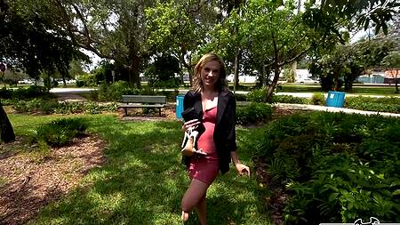 Подцепил телку в парке и выебал её большим членом в машине