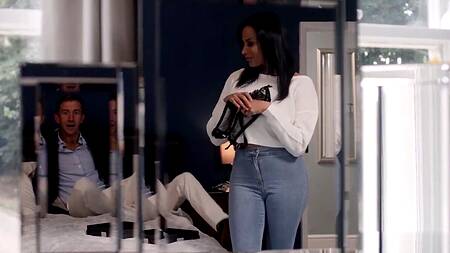 Муж страстно трахает жену после увиденного лесбийского секса