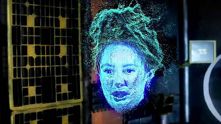 Блондинка андроид трахается с парнем из прошлого