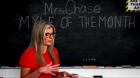 Пошлая училка Cory Chase в очках ебется со своим коллегой