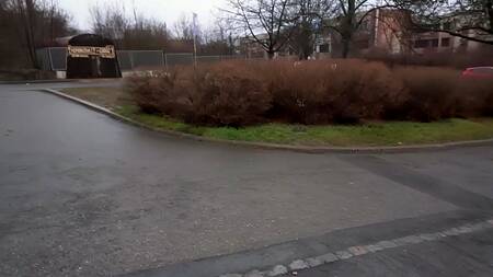 Туристка показывает сиськи за деньги и дает пикаперу