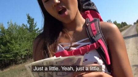 Пацан запикапил и вдул ну улице горячую азиатку с маленькой грудью