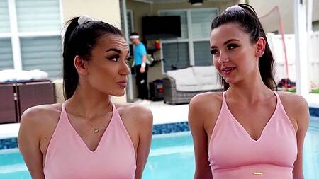 Фитнес возбуждает стройных подруг, им хочется на член тренера