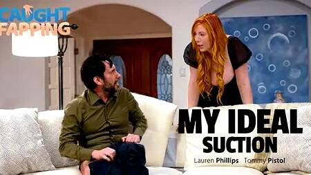 Рыжая милфа ебется с приятелем, который дрочит с помощью пылесоса