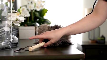 Сводная сестра надевает костюм домработницы и исполняет желания