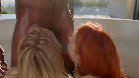 Негр доставил торт и трахнул именинницу и её подругу