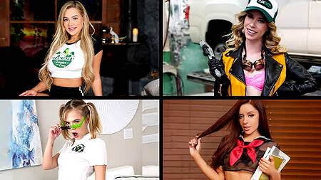 Миниатюрных красоток жарко трахают в подборке