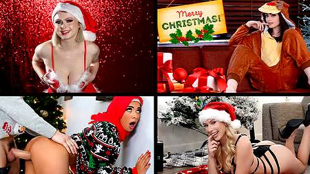 Подборка новогоднего порно с очень горячими девками