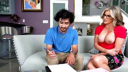 ЖМЖ с училкой и её подругой - лучшая мотивация учиться