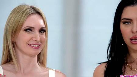 Зрелая красотка на шоу "Холостяк" соблазняет парня на секс