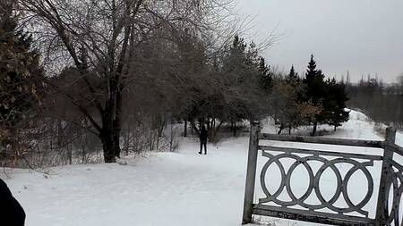 Если девушка замерзла во время прогулки, то согреться ей поможет минет