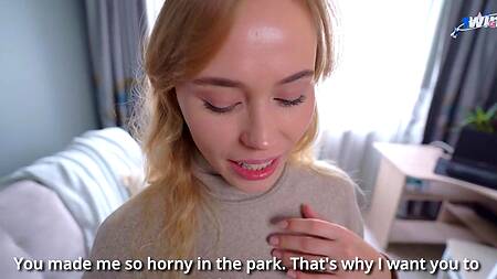 Встретил в парке любимую порнозвезду и развел её на секс