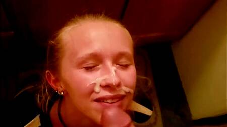 Развратная подборка смачного минета от милой худышки