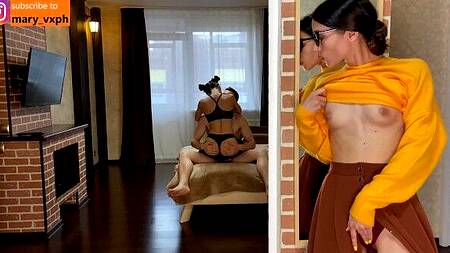 Посмотрела за подругой и её парнем, а потом соблазнила этого чувака