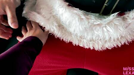 Санта Клаус принес подарки и жарко трахнул неудовлетворенную хозяйку