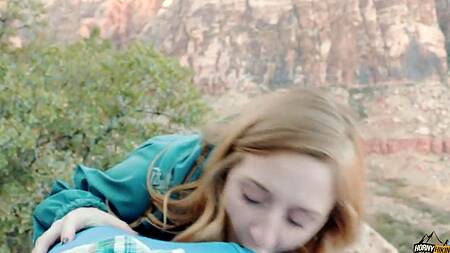 Посетили национальный парк и занялись там жарким сексом