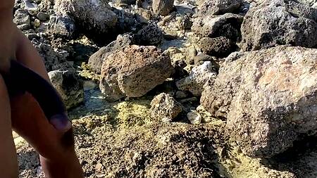 Познакомилась с негром на пляже и тут же ему отдалась