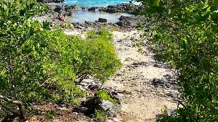 Познакомилась с негром на пляже и тут же ему отдалась